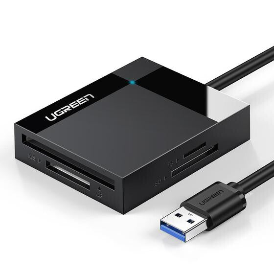 Ugreen 30333 kortlæser USB Sort