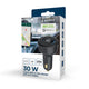 Gembird TA-UC-AC2PD30LCD-CAR-01 oplader til mobil enhed Universel Sort Cigartænder Hurtig opladning Automatisk