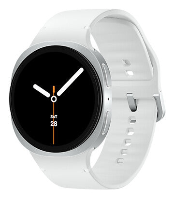 Samsung Galaxy Watch 8 3,81 cm (1.5") AMOLED 44 mm Digital 480 x 480 pixel Berøringsskærm Sølv Wi-Fi GPS (satellit)