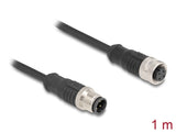 DeLOCK 80844 netværkskabel Sort 1 m Cat5e S/FTP (S-STP)