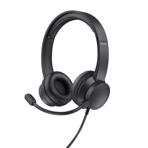 Trust Ayda Headset Ledningsført Opkald/musik Sort