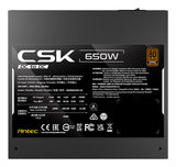 Antec CSK650DC EC enhed til strømforsyning 650 W 20+4 pin ATX ATX Sort
