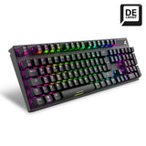 Sharkoon SKILLER SGK20 Brown tastatur Spil USB QWERTZ Tysk Sort