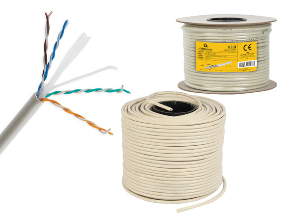 Gembird CAT6 UTP 100m netværkskabel Grå U/UTP (UTP)
