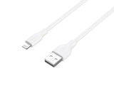 Deltaco USB-A - Lightning kabel, 1m, hvid