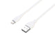 Deltaco USB-A - Lightning kabel, 1m, hvid