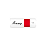 MediaRange MR970 USB-nøgle 4 GB USB Type-A 2.0 Rød, Hvid