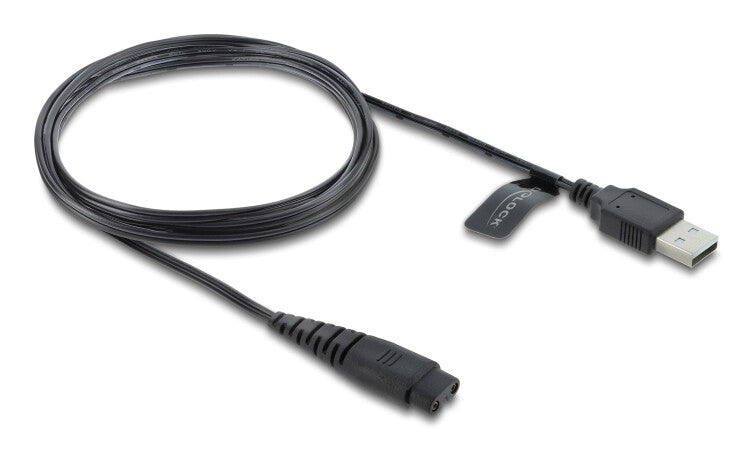 DeLOCK 90987 el-ledning Sort 1,2 m USB A 2-polet