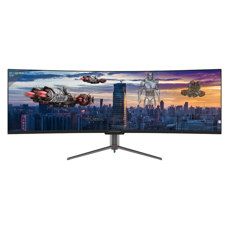 LC-Power LC-M49-DQHD-120-C-Q computerskærm 124,5 cm (49") 5120 x 1440 pixel UltraWide Quad HD QLED Sort