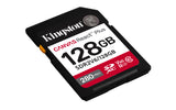 Kingston Technology 128 GB Canvas React Plus SDXC UHS-II 280R/100W U3 V60 til fuld HD/4K