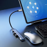 DUDAO A16T 4-in-4 USB-C Hub Ledningsført USB 3.2 Gen 1 (3.1 Gen 1) Type-C Grå