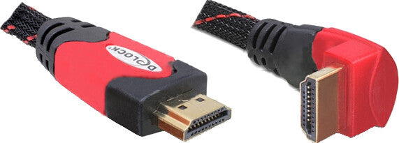 DeLOCK 5m HDMI HDMI-kabel HDMI Type A (Standard) Sort, Rød