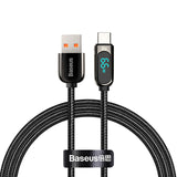 Baseus CASX020001 USB-kabel 1 m USB A USB C Sort