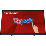 Viewsonic TD2230 computerskærm 54,6 cm (21.5") 1920 x 1080 pixel Fuld HD LCD Berøringsskærm Multibruger Sort