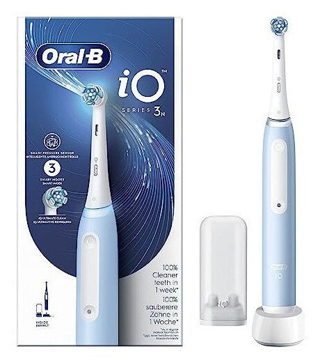 Oral-B Braun iO Series 3N Voksen Vibrerende tandbørste Lyse Blå, Hvid