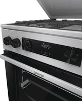 Gorenje G600 GKS6C71XF komfur og ovn Fritstående komfur Elektrisk Gaskomfur Rustfrit stål