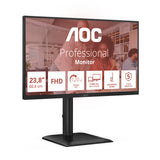 AOC E4 24E4CV computerskærm 60,5 cm (23.8") 1920 x 1080 pixel Fuld HD LED Sort