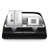 DYMO LabelWriter 450 Twin Turbo etiketprinter | Direkte termisk etiketprinter | Hurtig udskrivning af op til 71 etiketter pr. minut, etiketter, stregkoder m.m. | Tilslutning til computer | Til hjemmet og kontoret