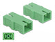 DeLOCK 85923 fiber adapter SC 4 stk Grøn