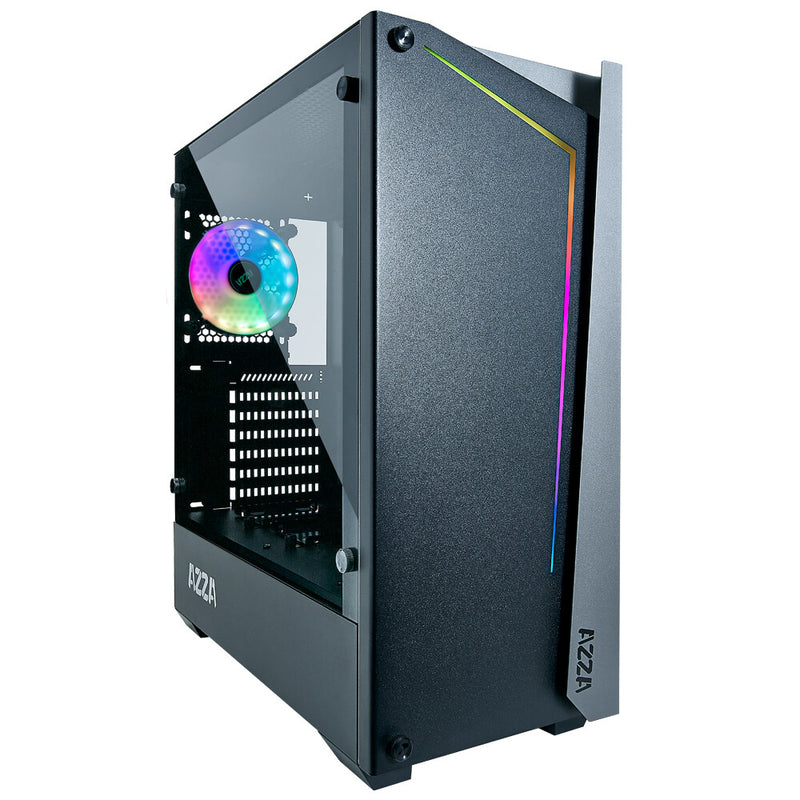 Azza APOLLO 430 Midi Tower Sort, Transparent