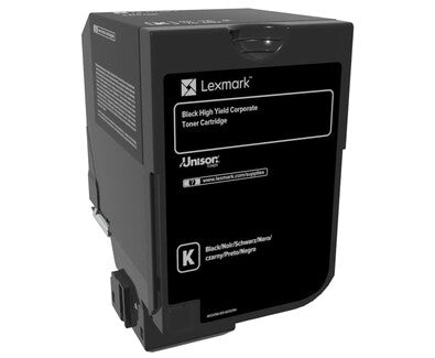 Lexmark 74C2HKE tonerpatron 1 stk Original Sort