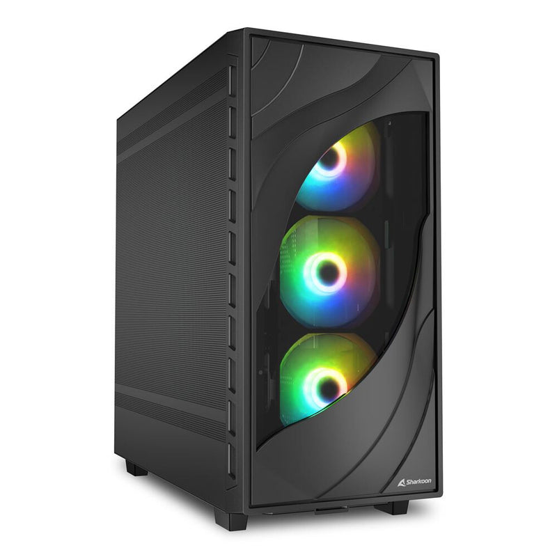 Sharkoon REBEL C80M RGB Midi Tower Sort
