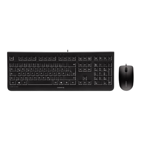 CHERRY DC 2000 tastatur Mus inkluderet Universel USB QWERTZ Tjekkisk Sort