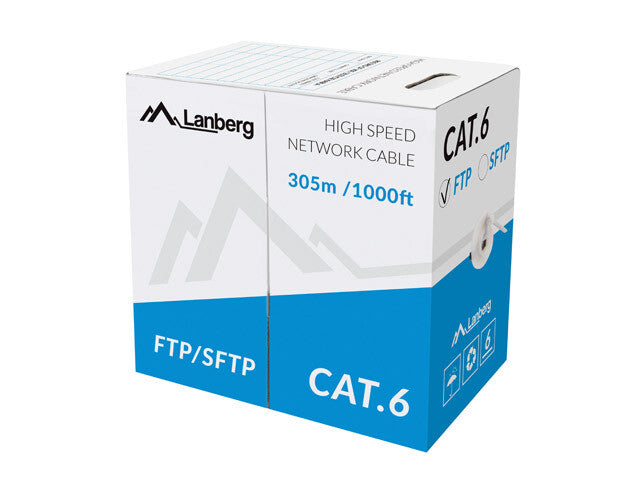 Lanberg LCF6-11CU-0305-S netværkskabel Grå 305 m Cat6 F/UTP (FTP)