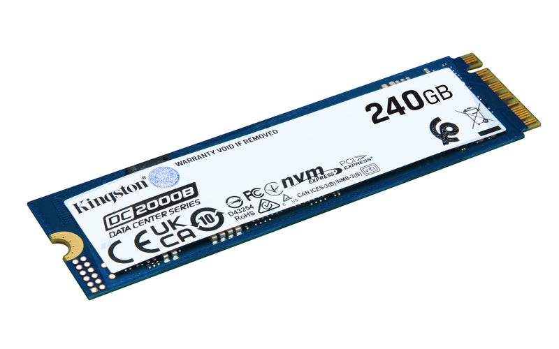 Kingston Technology 240G DC2000B PCIe 4.0 M.2 2280 Enterprise SSD (Uden varmespreder)