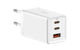 Baseus GaN5 Pro Universel Hvid Vekselstrøm, USB Hurtig opladning Indendørs