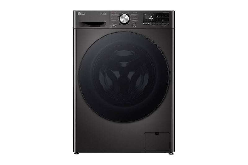 LG F2V7SLIM9B vaskemaskine Front-læsning 9 kg 1200 rpm Sort