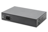 Digitus DN-95140 netværksswitch Ikke administreret Gigabit Ethernet (10/100/1000) Strøm over Ethernet (PoE) Sort, Sølv