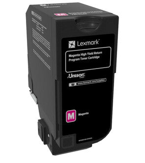Lexmark 74C2HM0 tonerpatron 1 stk Original Magenta
