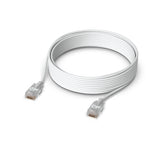 Ubiquiti UACC-Cable-Patch-EL-8M-W netværkskabel Gennemsigtig, Hvid Cat6
