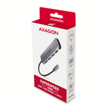 Axagon HMC-HCR3A 3x USB-A+ HDMI+ SD/microSD USB-C 3.2 Gen 1 hub 20cm Ledningsført USB 3.2 Gen 1 (3.1 Gen 1) Type-C Grå