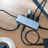 Targus DOCK427GL dockingstation Ledningsført USB 3.2 Gen 2 (3.1 Gen 2) Type-C Grå