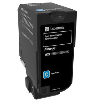 Lexmark 74C20C0 tonerpatron 1 stk Original Blå