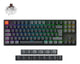 Keychron K8 QMK tastatur Universel USB + RF Wireless + Bluetooth Nordisk Sort