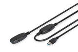 Digitus DA-73106 USB-kabel USB 3.2 Gen 1 (3.1 Gen 1) 15 m USB A 5 Gbit/sek. Sort