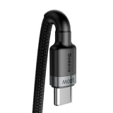 Baseus Cafule USB-kabel USB 2.0 2 m USB C 0,48 Gbit/sek. 100 W Sort