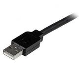 StarTech.com 10m, USB2.0 - USB2.0 USB-kabel USB A 0,48 Gbit/sek. Sort