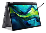 Acer Aspire Spin 14 ASP14-52MTN-51V5 Intel Core Ultra 5 115U Hybrid (2-i-1) 35,6 cm (14") Berøringsskærm WUXGA 16 GB LPDDR5x-SDRAM 512 GB SSD Wi-Fi 6E (802.11ax) Windows 11 Home Grå