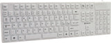 Voxicon DK-S60W-W tastatur Industriel USB QWERTY Nordisk Hvid