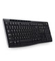 Logitech K270 tastatur Universel RF trådløst QWERTZ Tjekkisk Sort