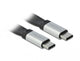 DeLOCK 85926 USB-kabel USB 3.2 Gen 2 (3.1 Gen 2) 0,22 m USB C 10 Gbit/sek. Sort, Sølv