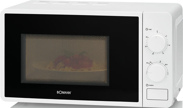 Bomann MW 6014 CB Hvid Solo mikroovn Bordplade 20 L 700 W