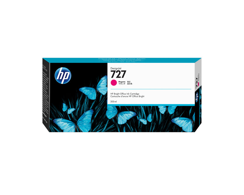 HP 727 DesignJet-blækpatron med 300 ml, magenta