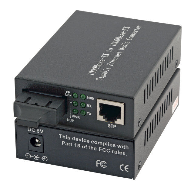 EFB Elektronik EL024V2 netværksomformer til medie 1000 Mbit/s Multitilstand Sort
