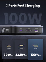 Ugreen 25188 powerbank 20000 mAh Grå