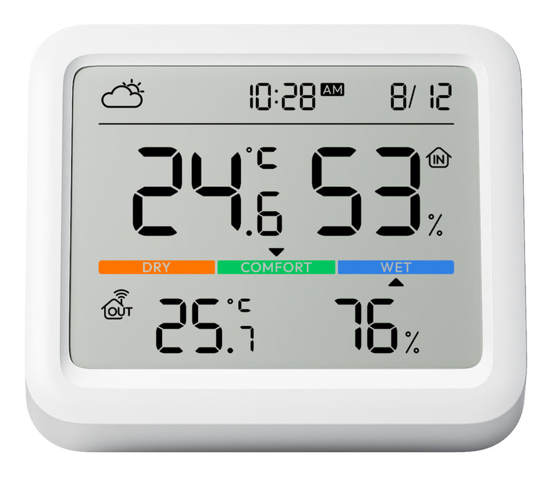SwitchBot Meter Pro Hvid LCD Batteri